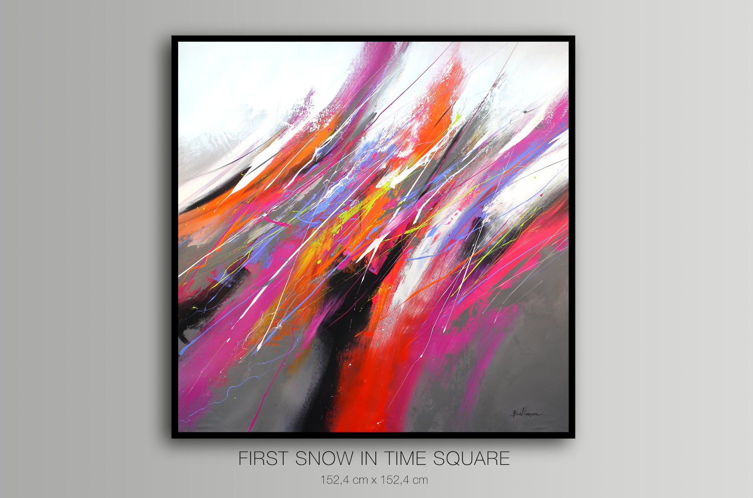 First Snow in Time Square - Featured