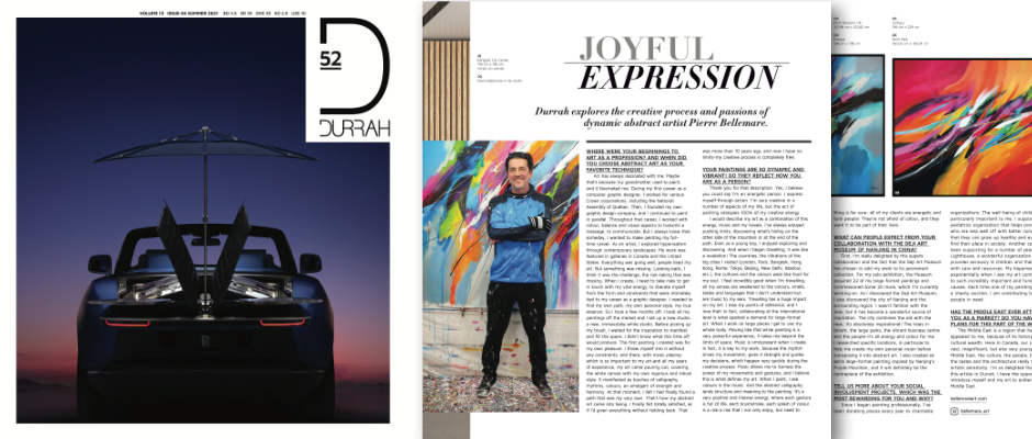 Happy and proud to be part of the new edition of Durrah Magazine / Bahrain / Summer 2021